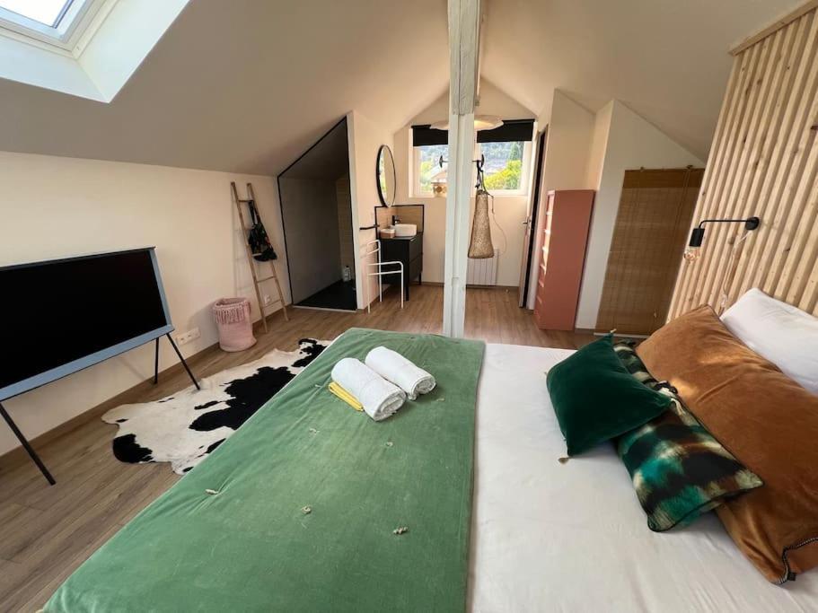 Les Deux Maisons - Little Green - Maison Cosy Proche Pistes Et Lac เฌราร์แมร์ ภายนอก รูปภาพ